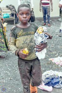 A refugee child in DRC