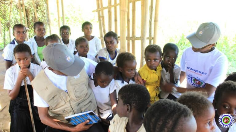 Bsaved Reaching out in different schools to gather few informtions from children in Goma_DRC