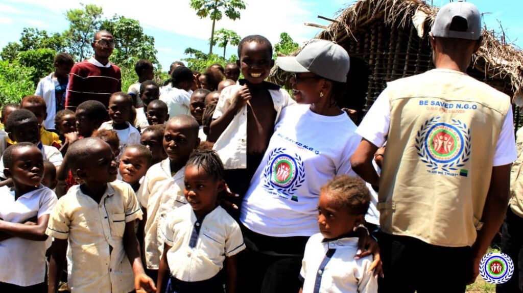 Bsaved Team with School Children in Goma_DRC